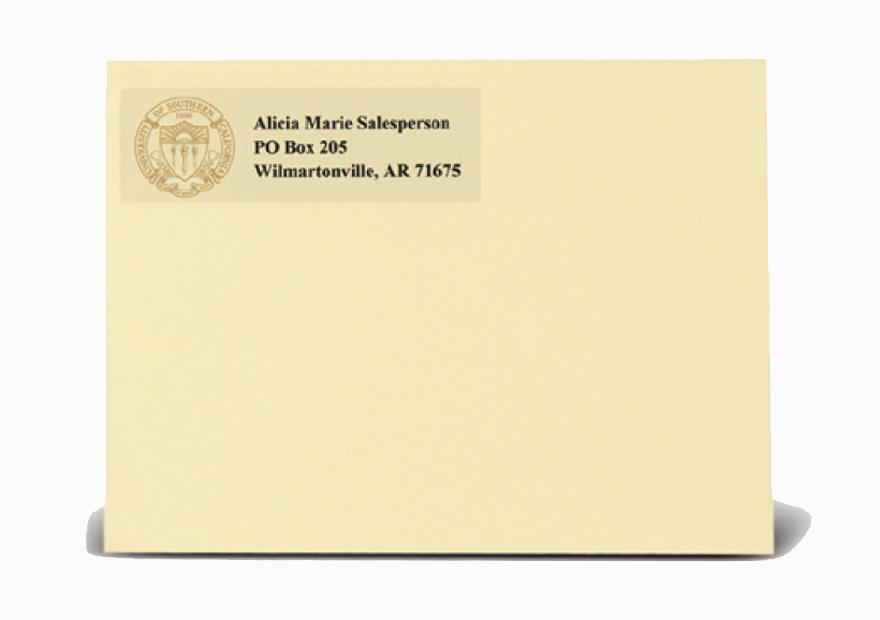 envelope with postage